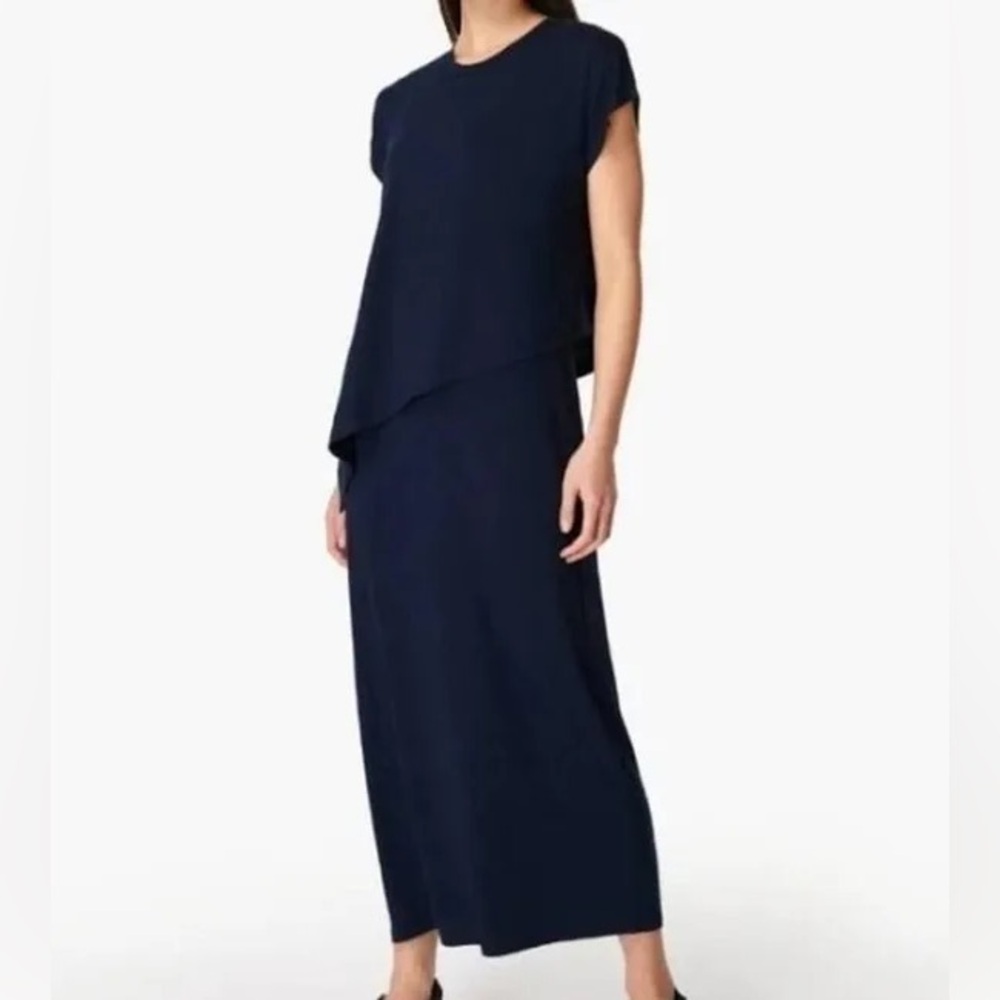 🎆Sweaty Betty Mellow Midi Dress NWT Navy Blue